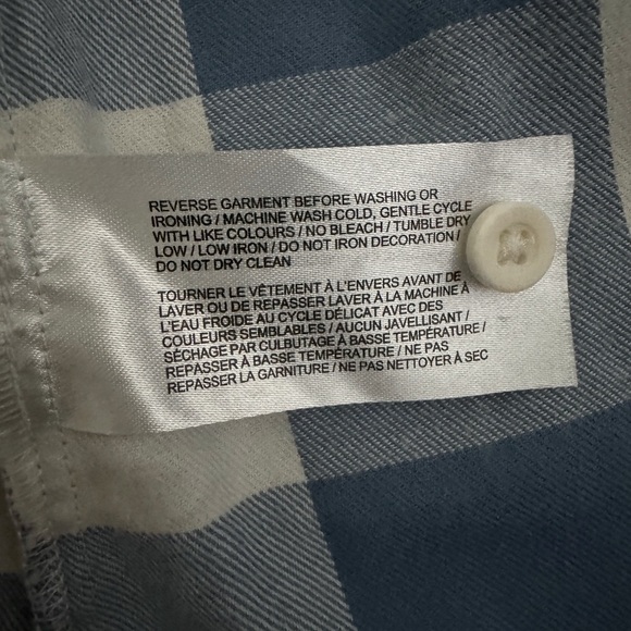 NWT SPORTING LIFE button down blue and white checkered shirt, never worn (M) - Picture 6 of 7